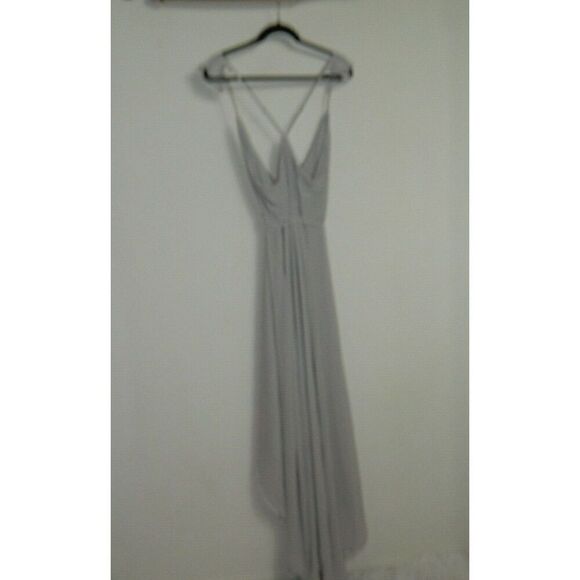 Lulu's Dress Here's to Us‎ Gray High-Low Wrap Dress Size X-Large - Picture 7 of 12